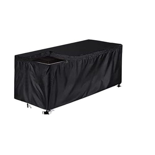 Outdoor-Aufbewahrungsbox-Abdeckung, strapazierfähig, rechteckig, Deckbox-Abdeckung, Garten-Kordelzug-Design, zuverlässig Gartenbox Abdeckung(S123x62x55cm) von YXINAER
