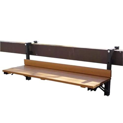 Rambardes Table Suspendues Pour Balcon, Métal Forgé, Mini Tenture Murale Simple, Pliante, Jardin Balkontisch Hängend(Brown) von YXINAER