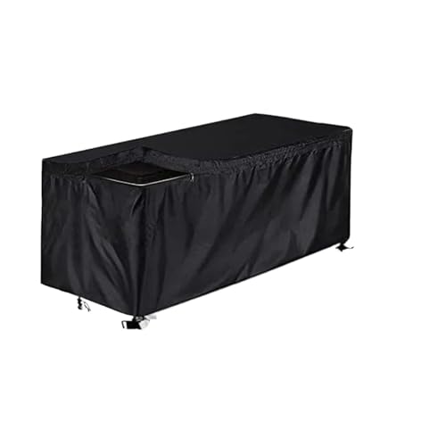 Wasserdichte Schutzhülle For Terrassenboxen, Möbelschutzhüllen, Garten-Aufbewahrungsbox-Abdeckungen, Rechteckig, Schwarz Gartenbox Abdeckung(M) von YXINAER