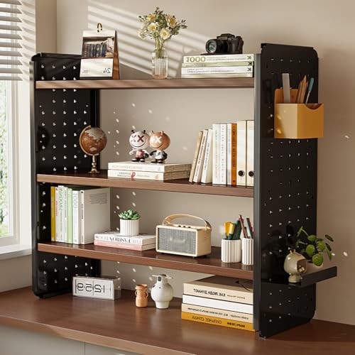 YXLLGS 3-stöckiges kleines Regal - Schreibtisch Regal, Schreibtischregal - Schreibtisch regalaufsatz aus Holz, for Wohnheim YXLLGS 3-stöckiges kleines Regal - Schreibtisch Regal, Schreibtischregal - Schreibtisch regalaufsatz aus Holz, for Wohnheim von YXLLGS