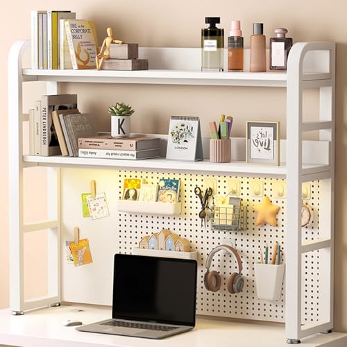 YXLLGS Kleines Regal, 2-stöckiges mini Regal, Kleines Computer-Schreibtisch-Bücherregal, Kabinendekor for das Home Office(75CM/29IN) von YXLLGS