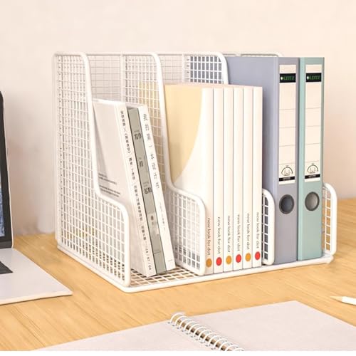 YXLLGS Kleines Regal, Mini, Papiersortierer, Schreibtisch Regal, Schreibtisch regalaufsatz for zuhause oder die Schule(White,23cm/9in) von YXLLGS
