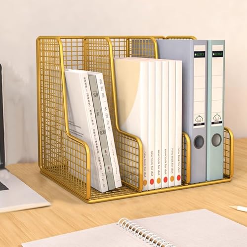 YXLLGS Kleines Regal, Mini, Papiersortierer, Schreibtisch Regal, Schreibtisch regalaufsatz for zuhause oder die Schule(Yellow,38cm/14in) von YXLLGS
