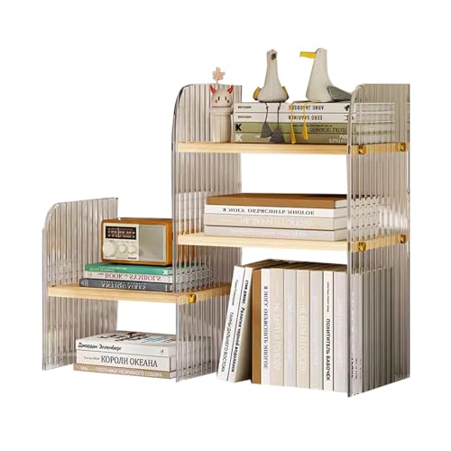 YXLLGS Kleines Regal, Mini, Schreibtisch Regal, Schreibtisch regalaufsatz for studentenwohnheime, Heimbüros(Yellow) von YXLLGS