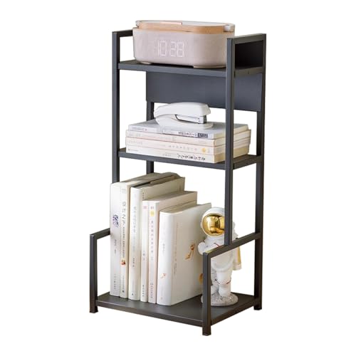 YXLLGS Kleines Regal, Schreibtisch Regal, Schreibtisch regalaufsatz for die Oberseite des Schreibtischs for Küche, Zuhause(Black,57cm/22in) von YXLLGS