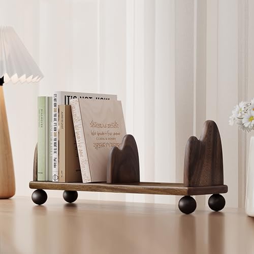 YXLLGS Kleines Regal verstellbar, Mini Regal aus Holz, Schreibtischregal for Schreibtisch, Büro, Zuhause, Schreibtisch regalaufsatz(30cm/11in) von YXLLGS