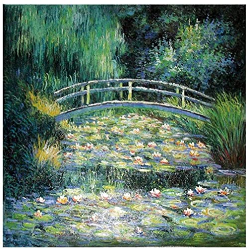 Kreuzstich Stickerei DIY Handarbeit Stickpackung Set Monet Seerose Landschaft，DIY Stickvorlage vorgedruckt Sticken Stickset Handwerk Geschenk （11CT 16x20 inch） von YXLLSYWW