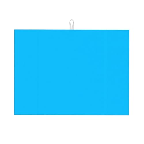 Hellblaue Abtropfmatte – Mikrofaser-Abtropfmatte, große Größe, 45,7 x 61 cm, Küchen-Abtropfmatte (Schwarz/Rot/Blau) von YXLymxDAMAI