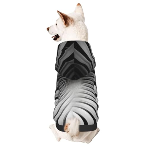 Hunde-Kapuzenpullover mit Blendung, weich und warm, geeignet für kleine und mittelgroße Hunde und Katzen, Schwarz von YXLymxDAMAI