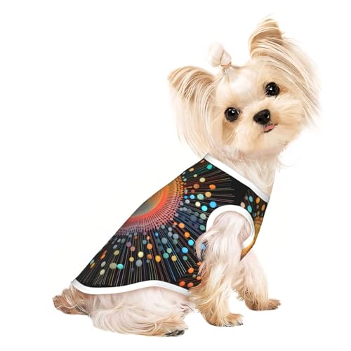 Hundeweste mit Regenschirm-Diagramm – Sommer-Hundekleidung, niedliche Haustierkleidung für kleine und mittelgroße Hunde von YXLymxDAMAI
