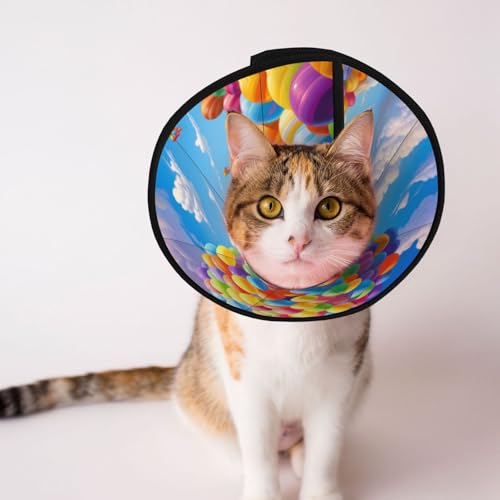 Schönes Ballon-Hundekegelhalsband – Schutzhalsband für Hunde und Katzen, bequemes Haustier-Genesungshalsband für große und mittelgroße Welpen von YXLymxDAMAI