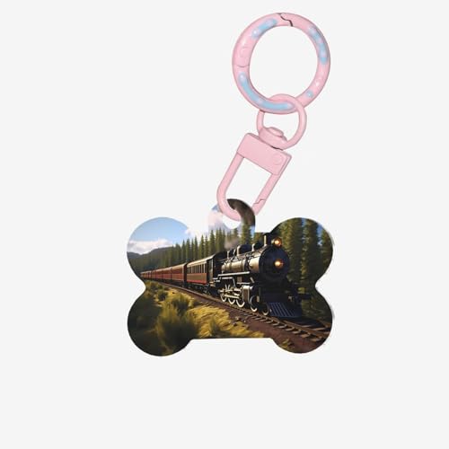 Service Train Pet ID Tags - Niedliche und stilvolle Haustier-Identifikationsmarken für den täglichen Gebrauch und Reisen, geeignet für kleine und große Hunde Service Train Pet ID Tags - Niedliche und stilvolle Haustier-Identifikationsmarken für den täglichen Gebrauch und Reisen, geeignet für kleine und große Hunde von YXLymxDAMAI