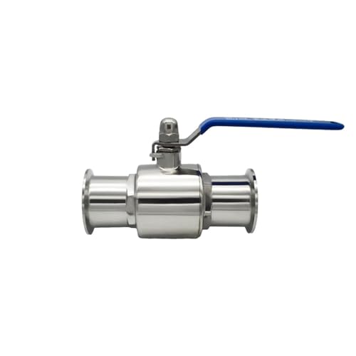 SMGLRUEAT 1pc Pipe OD 25MM Ferrule OD 50.5MM Tri Clamp Ball Valve 304 Stainless Steel for Home Brewing von YXOOUEHISO