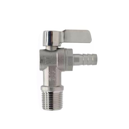 SMGLRUEAT Ball Valve 1/2" BSPT Pagoda Adapter 12mm SS304 Hardware Grade Angle Valve Gas Water Switch von YXOOUEHISO