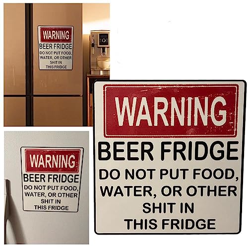Kühlschrankmagnet, lustiger Bier-Kühlschrankmagnet, Aufschrift "Do Not Put Food, Water, Or Other Shit in This Fridge", lustige Aufkleber, lustige Magnete 11 von YXRRVING