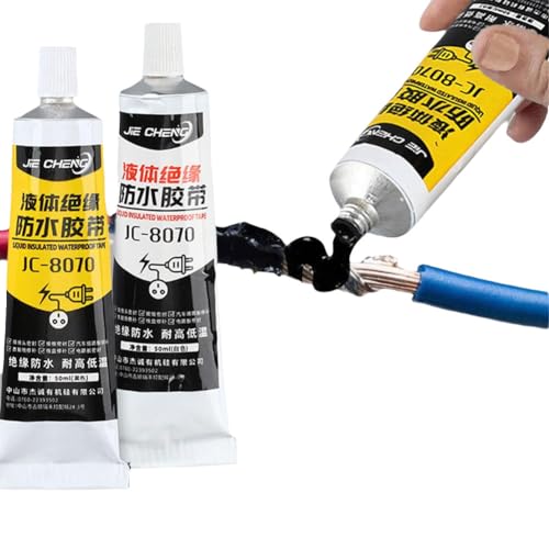 Liquid Electrical Tape,Liquid Insulation Electrical Tape Waterproof Fast Fixed Dry Sealing Glue,Insulating Electrical Tape Glue,Repair Rubber Electrical Wire Cable Coat Fix Line Glue Construction von YXRRVING