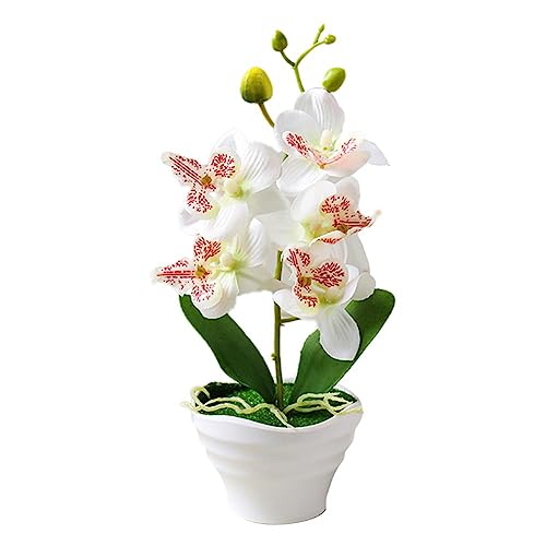 YXRRVING 5 Köpfe Künstliche Schmetterling Orchidee Blume Bonsai Lebende Topfpflanzen Dekoration Fake X9R9 Blume Zimmer Simulation von YXRRVING