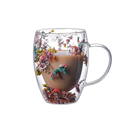 YXRRVING Dry Flower Doppelglas, Glas, hoher Borosilikatgriff, Souvenir inkl von YXRRVING