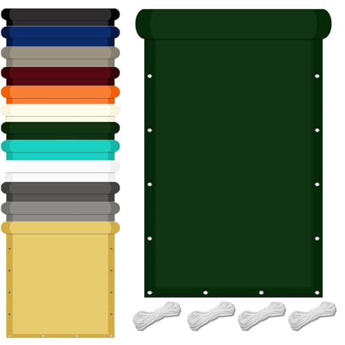 Sonnensegel Rechteckig 0.5 x 1.2 m Uv-Schutz Wetterfest Sonnensegel Balkon inkl Befestigungsseile für Garten Balkon Schwimmbad, Dunkelgrün Sonnensegel Rechteckig 0.5 x 1.2 m Uv-Schutz Wetterfest Sonnensegel Balkon inkl Befestigungsseile für Garten Balkon Schwimmbad, Dunkelgrün von YXRS