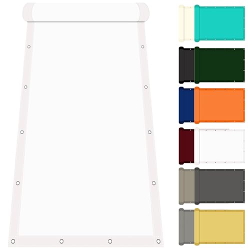 Sonnensegel Wasserdicht Rechteckig 235 x 450 cm mit UV Schutz Pergola Sonnensegel Sonnenschutz Windschutz für Balkon Garten Terrasse, Weiß Sonnensegel Wasserdicht Rechteckig 235 x 450 cm mit UV Schutz Pergola Sonnensegel Sonnenschutz Windschutz für Balkon Garten Terrasse, Weiß von YXRS