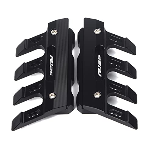 Für Yamaha R125 YZFR125 YZF-R125 Motorrad Kotflügel Vordergabelschutz Schutzblock Kotflügel Slider Zubehör Seitenschutz CNC Aluminium (Farbe : Schwarz) von YXSM