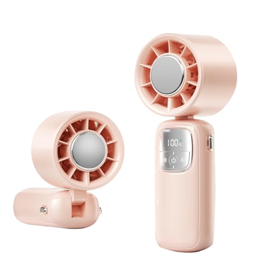 YXSPHM Tragbarer Turbo-Ventilator mit Eiskühler, Geschwindigkeit (1–100), 4000 mAh, wiederaufladbarer persönlicher Ventilator [16 Stunden Kühlzeit], batteriebetriebener Mini-Taschenventilator, 20.000 von YXSPHM