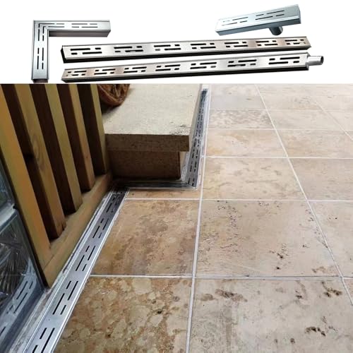 Ablaufgitter Abflussgitter Schmal Linear Silber Graben Drain System Für Yard Basin, Beton Entwässerungsrinne Mit Seitlichem Ablauf - Schnell Entwässerung, Auffahrt Abläufe Und Roste(Wxl 5x3cm(2x1.2in) Ablaufgitter Abflussgitter Schmal Linear Silber Graben Drain System Für Yard Basin, Beton Entwässerungsrinne Mit Seitlichem Ablauf - Schnell Entwässerung, Auffahrt Abläufe Und Roste(Wxl 5x3cm(2x1.2in) von YXXSDP