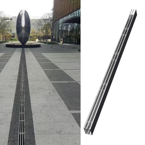 Ablaufgitter Abflussgitter Vereinheitlicht Grabenablauf Für Den Außenbereich (Packung Mit 1 Stück), Schlank Linear Rinnenabläufe Mit 1,5 Cm Breitem Rillenprofil, Rechteckig Entwässerungsgräben(WxH 3x5 von YXXSDP
