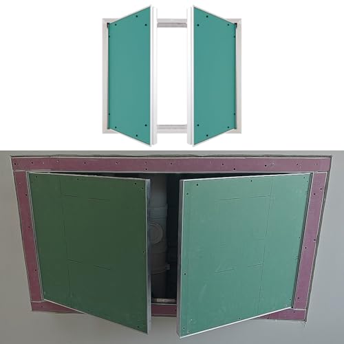 Bifold Magnetic Access Panel Door, 6x12 14x28 22x44 30x60 38x76 in Large Service Shaft Doors Panels for Drywall/Plumbing/Wiring, Service Gate with Click Function(34x68in) von YXXSDP