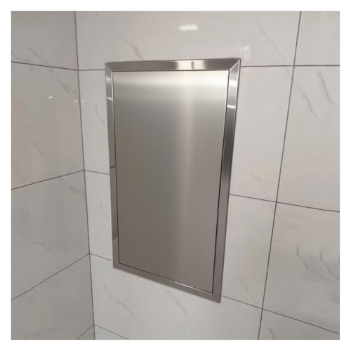 Edelstahl-Revisionsklappe 6x6, Revisionsklappe aus gebürstetem Edelstahl, bündige Universalhalterung für Trockenbau, Sanitär, Elektrik, Silber(40x60cm(16x24in)) von YXXSDP