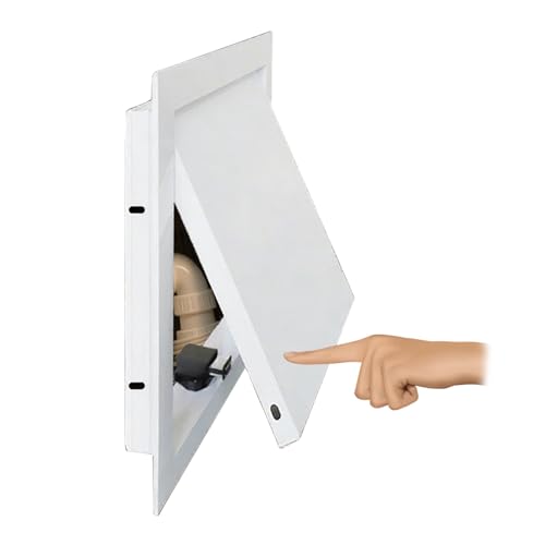 Revisionsklappe für Trockenbau, Servicetürabdeckung aus schlagfester, UV-stabilisierter Aluminiumlegierung, flächenbündige Wandlochabdeckung(11.8x17.7in) von YXXSDP