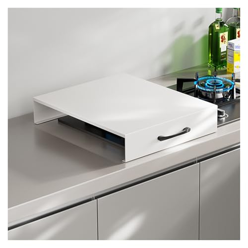 YXXSDP Herdabdeckplatte Herd-Schneidebrett-Abdeckung Gas, Herdplatten-Schutz aus Stahl für die Arbeitsplatte in der Restaurantküche(White,76x56x9cm/30x22x4in) von YXXSDP