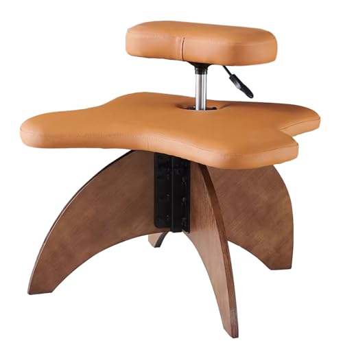 YXXSDP kniestuhl ergonomisch Bürostuhl Kreuzbeiniger Stuhl Ergonomisch Kniender Stuhl, Höhenverstellbar Büro-Kreuzstuhl/Meditationsstühle, Mit Stabilem Holzfuß, Für Zappelige Sitzen(Color:Color6) von YXXSDP