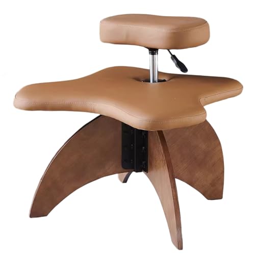 YXXSDP kniestuhl ergonomisch Bürostuhl Kreuzbeiniger Stuhl Ergonomisch Kniender Stuhl, Höhenverstellbar Büro-Kreuzstuhl/Meditationsstühle, Mit Stabilem Holzfuß, Für Zappelige Sitzen(Color:Color7) von YXXSDP