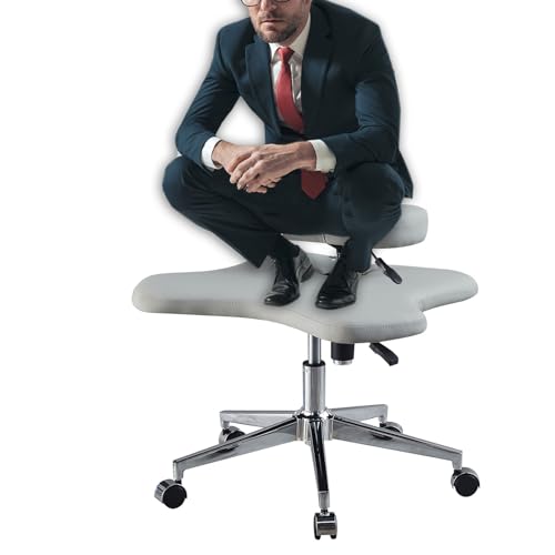 kniestuhl ergonomisch Bürostuhl Kreuzbeiniger Stuhl Höhenverstellbarer Kniender Stuhl, Ergonomisch Bürostuhl/ Criss Cross Stuhl Meditationssitz Zur Reduzierung Von Rückenschmerzen, Yoga-Schreibtischst von YXXSDP