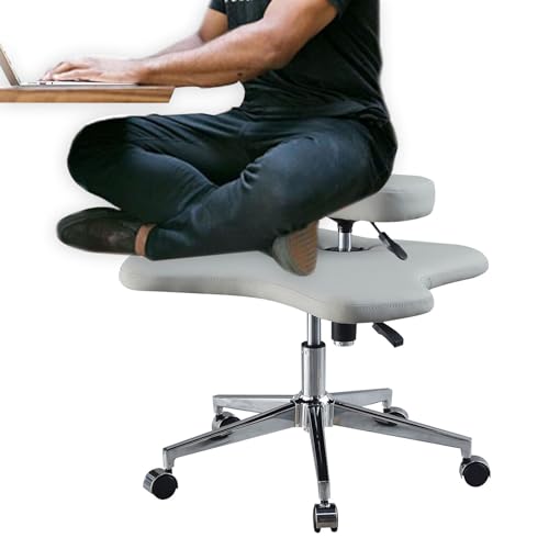 kniestuhl ergonomisch Bürostuhl Meditationsstuhl Heimbüro Schreibtischstuhl, Ergonomisch Kreuzbeiniger Stuhl/ Höhenverstellbarer Kniende Stühle, Zur Verbesserung Der Sitzhaltung ( Color : Color4 ) von YXXSDP