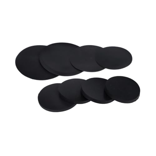 YXYFA 10 Stück Gummi-Unterlegscheiben, Dicke 1 mm bis 5 mm, Massive runde Gummiplatte, Durchmesser 10 mm bis 100 mm, Nitril-NBR-Dichtungs-Dichtungspolster(25MM*5MM) von YXYFA
