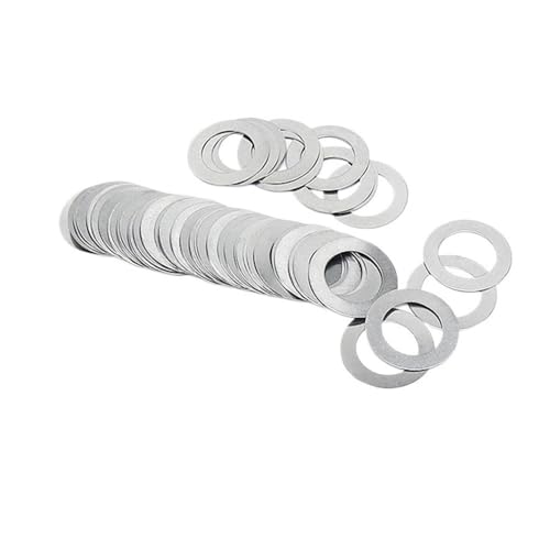 10 Stück dünne Unterlegscheiben for Schläuche, 1 mm dickes Edelstahl-Kotflügelscheiben-Sortiment, hochpräzise Einstelldichtung von M12 bis M20(M13x19) von YXYFA