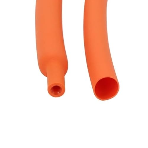 2 Meter 1,6 mm bis 12,7 mm doppelwandiger Schrumpfschlauch, dicker Kleber 3:1 Schrumpfschlauch, mit Klebstoff ausgekleideter Wickeldraht(Orange,9.5mm) von YXYFA