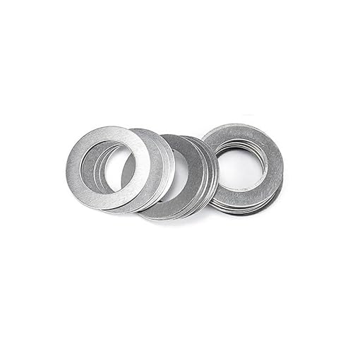 20 Stück ultradünne Dichtung, Präzisionseinstelldichtung, Dicke 0,3 mm, flache Unterlegscheiben aus Edelstahl, dünne Unterlegscheiben M10-M20 for Schläuche(M13x19) von YXYFA
