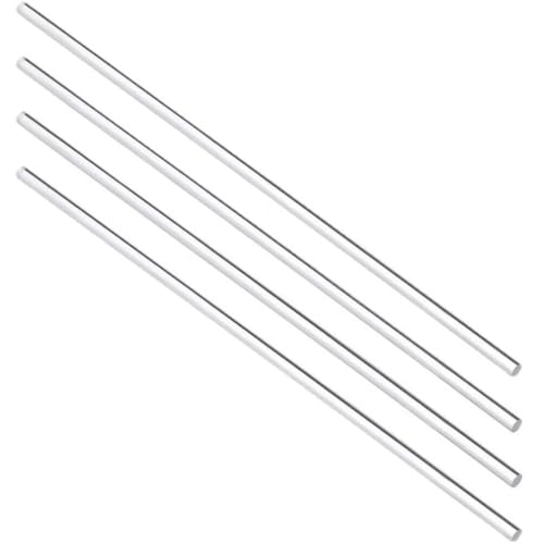 5 Stück Acryl-Rundstab, klarer Acrylstab for Kuchendeckel, Durchmesser 1 mm bis 20 mm, 4/8/10/12 Zoll lange runde massive Stange(1.5x250mm) von YXYFA