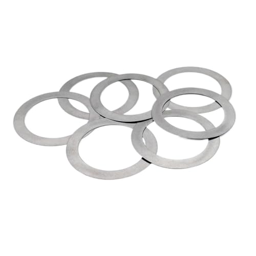5-teiliges Sortiment an flachen Unterlegscheiben, M38 M40 M42 M45 M50 Achslager-Abstandshalter, Dicke 0,1 mm dünne Unterlegscheiben for Schläuche(42x52) von YXYFA