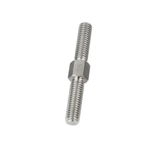 Doppelgewindestange, M5 M16 Linksgewinde Rechtsgewinde, L 40 100 mm Edelstahl Doppelgewindestange 1 Stück(M6x60mm) von YXYFA