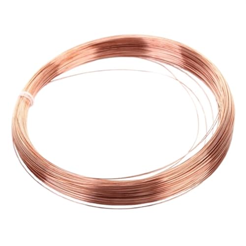 YXYFA 5 m blanker Kupferdraht, Durchmesser 0,7–2,3 mm, Stärke 11–21, Kupferdraht for Pflanzen, leitfähiger Kupferdraht zur Schmuckherstellung(1.4mm) von YXYFA