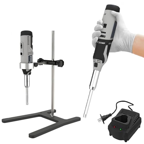YXYLJOZ Labor-Homogenisator - Handheld-Homogenisator Emulgator - 0 bis 25000 U/min - 6 Geschwindigkeiten - 10-mm-Sonde aus Edelstahl 316 - Kleiner Homogenisator YXYLJOZ Labor-Homogenisator - Handheld-Homogenisator Emulgator - 0 bis 25000 U/min - 6 Geschwindigkeiten - 10-mm-Sonde aus Edelstahl 316 - Kleiner Homogenisator von YXYLJOZ