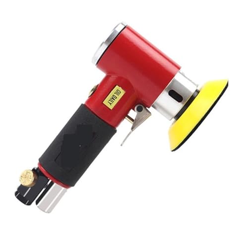 1/2/3 Zoll Random Orbit Air Sander Mini Pneumatische Schleifmaschine for Auto Polieren High Speed ​​Air Powered Schleif Polierer Vielseitig einsetzbar(Red Sander 36pc) von YXZKJZJ