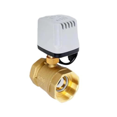 1/2" 3/4" 1" 2" IP65 Wasserdichter motorisierter Kugelhahn 3-Draht 2 Steuerung Messing Elektrischer Kugelhahn Metallmotor mit großem Drehmoment Geeignet für kleine Räume(1/2",24VDC_CR02) von YXZKJZJ