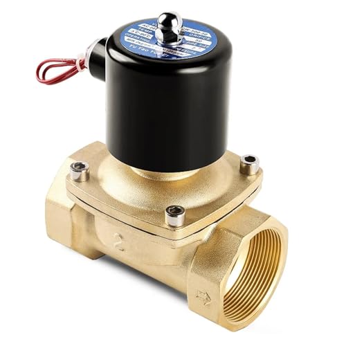 1/2" 3/4" 1" 2" Zoll Normalerweise geschlossenes Messing-Magnetventil 24VDC 12VDC 24VAC Direktwirkend for Wasser, Gas, Öl Geeignet für kleine Räume(1-1/2",12VDC) von YXZKJZJ