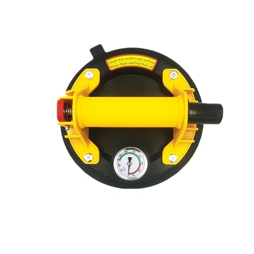1/2 STÜCKE 8 Zoll Vakuumsaugnapf 250 kg Hochleistungs-Luftpumpenheber for Granitfliesenglas Manuelles Heben Für Nivellieren von Nahtverbindungen(Yellow 1PCS) von YXZKJZJ