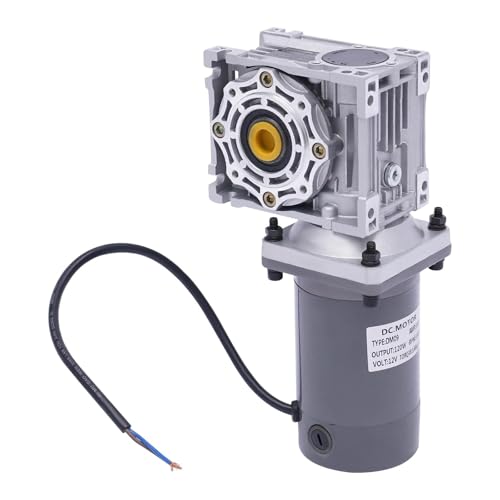 120W Schneckengetriebe, Geschwindigkeit einstellbar, DC 12V 1800RPM Getriebemotor for automatisches Grillen/Mischen/Türen/Fenster Mehrere Anwendungsszenarien von YXZKJZJ